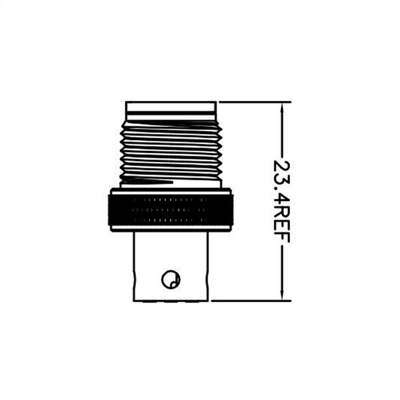 M12 17pins A code male moldable connector with shielded,short,for right angle cable,brass with nickel plated screw